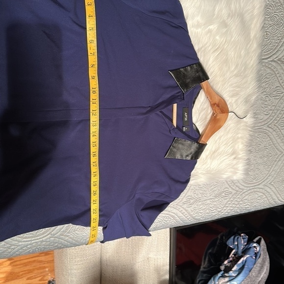 Women’s apartment nine sa XL button down leather look  trim - Picture 6 of 7